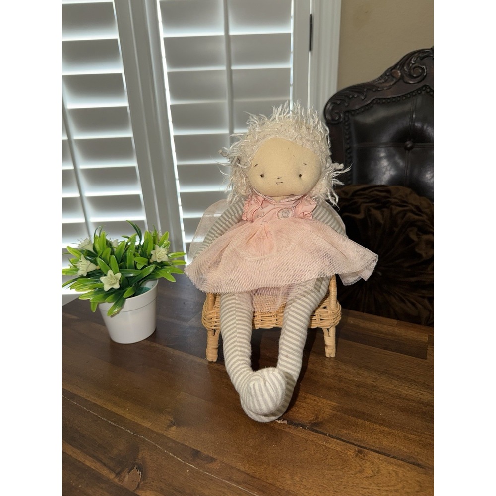 Bunnies By The Bay Elsie A Pretty Girl Is Pretty Inside Plush Doll Pink Tutu 12"